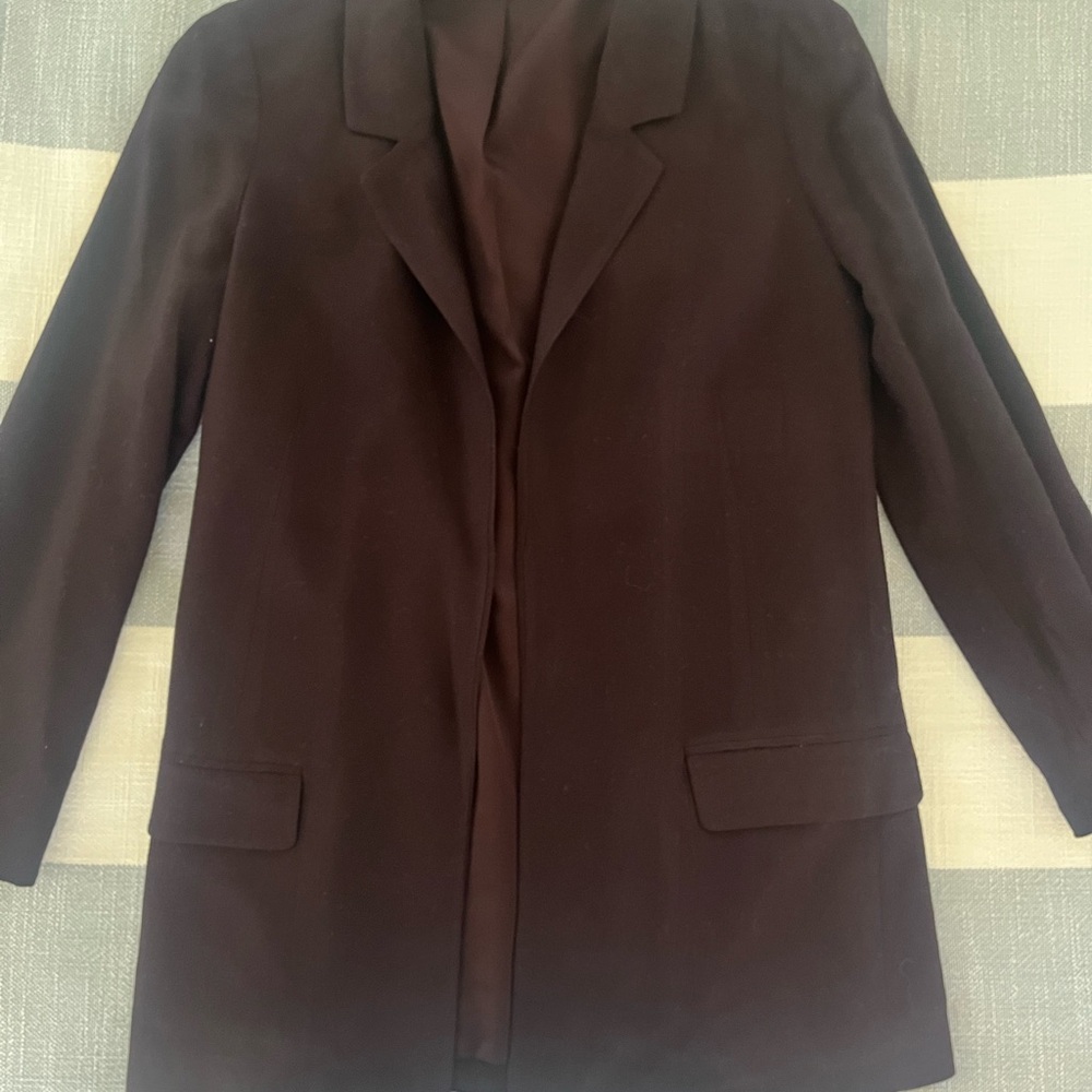 All Saints - Burgundy Women's Blazer - Size 2